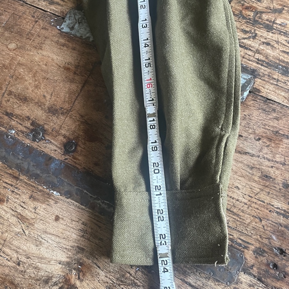 Vintage 1952 Bomber Jacket Olive Green Men's Military Jacket - Picture 13 of 14